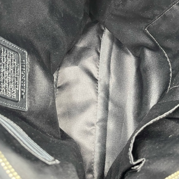 Authentic Coach Black Signature Embossed Patent leather N/S Gallery Tote F19818 - Picture 16 of 16